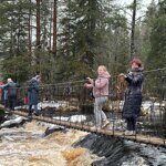 На Рускеальских водопадах